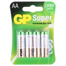 Алкалиновая батарейка AA/LR6 "GP Super" 1.5v 4 шт.