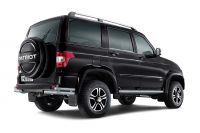Защита заднего бампера двойная угловая D63/51мм (ППК) UAZ Patriot 2014-