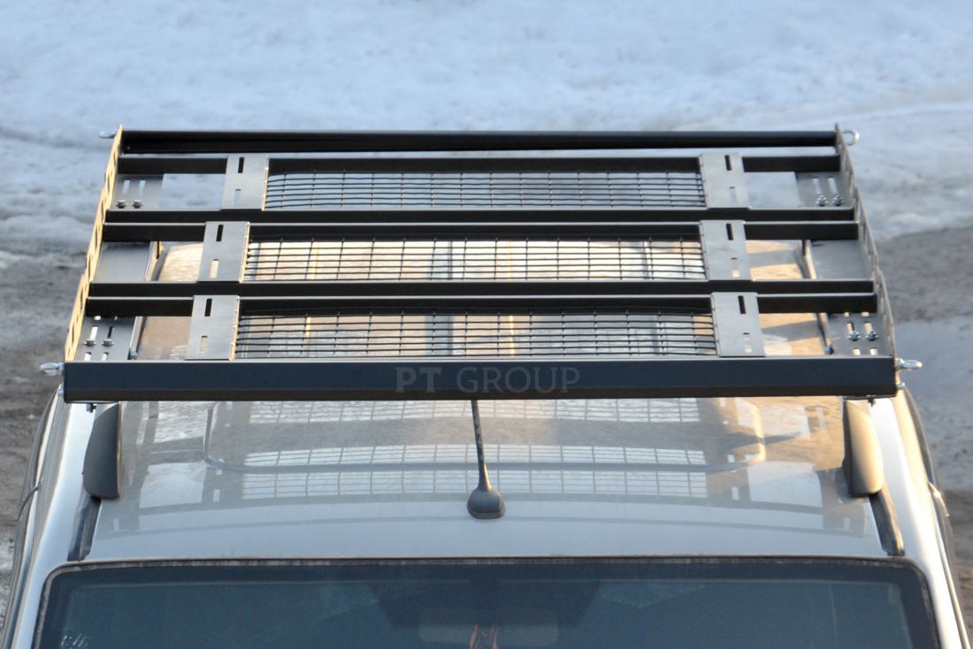 Багажник-корзина ШИРОКАЯ трехсекционная универсальная с основанием решетка   (ППК) 2100х1300мм