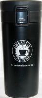 Термостакан Creative Cafe Style с поилкой 380 мл чёрный