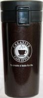 Термостакан Creative Cafe Style с поилкой 380 мл коричневый