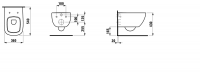 Подвесной унитаз Laufen Palomba 8.2080.1 схема 2