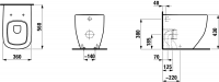 Укороченный унитаз Laufen Palomba 8.2380.6 схема 2