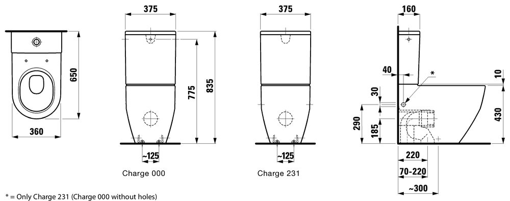 Унитаз Laufen Pro 8.2595.2 схема 4