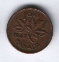 1 цент 1947 г. Канада