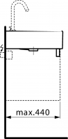 Раковина Laufen Living City 80х46 схема 3