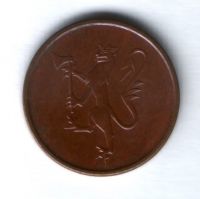 5 эре 1975 г. Норвегия AUNC
