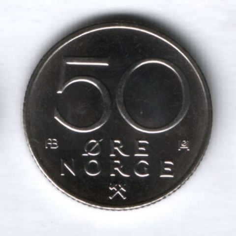 50 эре 1975 г. Норвегия UNC