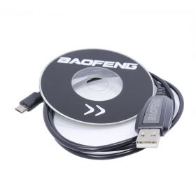 USB кабель и CD диск  для программирования раций Baofeng BF-T1 Mini