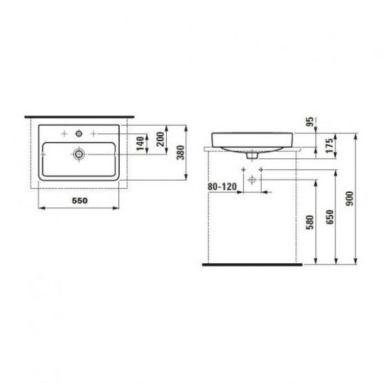 Раковина Laufen Pro S 55х38 ФОТО