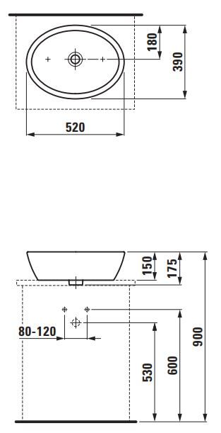 Раковина Laufen Pro 52х39 ФОТО