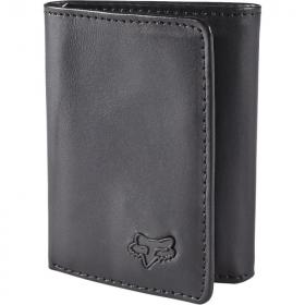 Fox - Leather Trifold Wallet Black кошелек, черная
