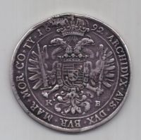 1 талер 1692 г. Венгрия. Австрия