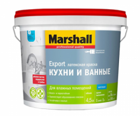 Краска для Кухни и Ванной Marshall 2.5л Влагостойкая / Маршалл