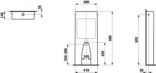 Laufen Universal бачок для унитаза схема 2