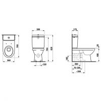 Laufen Moderna Plus бачок для унитаза схема 2