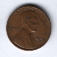 1 цент 1955 г. D США