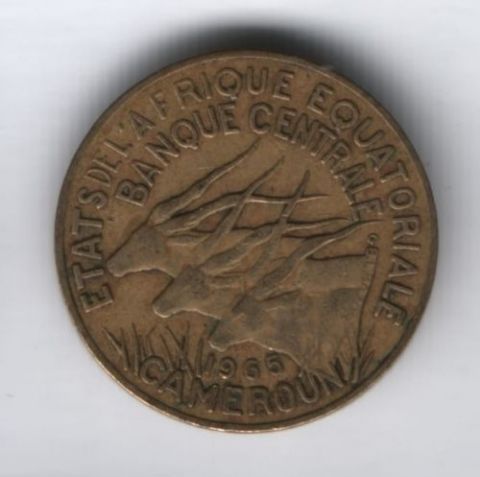 10 франков 1965 г. Камерун