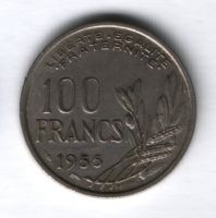 100 франков 1955 г. Франция
