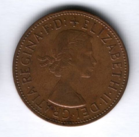 1 пенни 1963 г. Великобритания VF