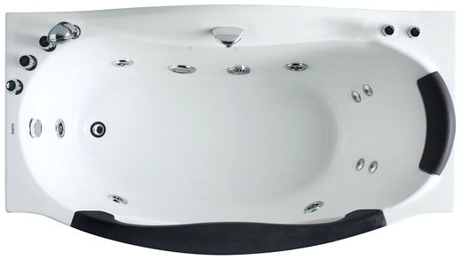 Стеклянная ванна Gemy G9072 B L 171x92 схема 3