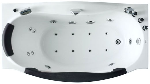 Стеклянная ванна Gemy G9072 K R 171x92 схема 2