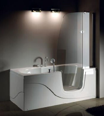 Стеклянная ванна Gemy G9246 B R 170x80