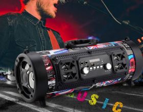 Bazuka MEGA BASS Bluetooth Колонка с USB, MicroSD и FM