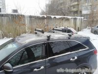 Багажник на крышу Kia Sorento Prime 2016-..., Атлант, крыловидные аэродуги