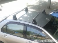 Багажник на крышу Mitsubishi Lancer 9, 2003-07, Атлант, аэродинамические дуги