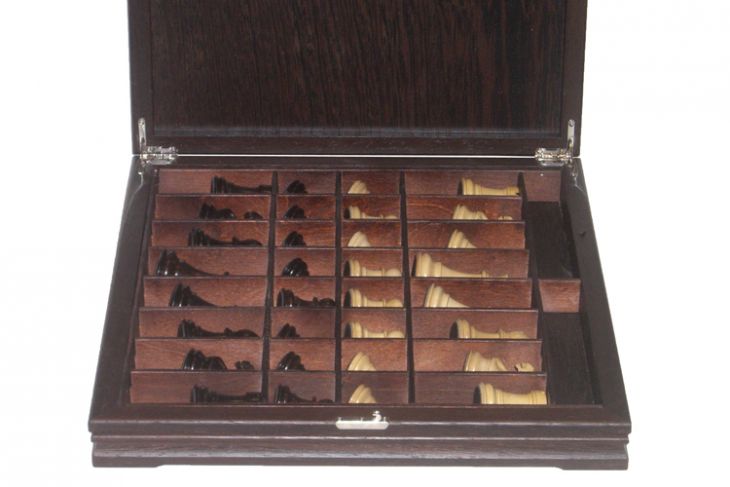 Шахматы классические средние деревянные утяжеленные (высота короля 3,25")