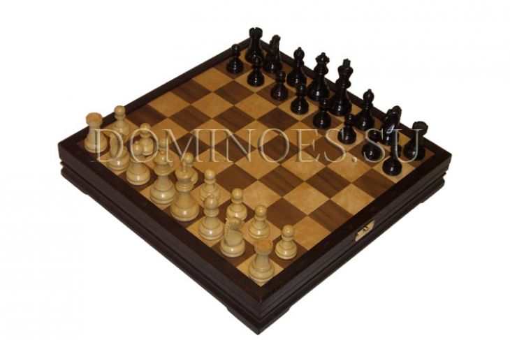 Шахматы классические средние деревянные утяжеленные (высота короля 3,25")