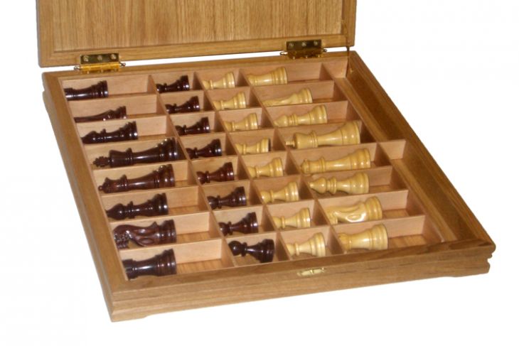 Шахматы классические стандартные деревянные утяжеленные (высота короля 3,75")