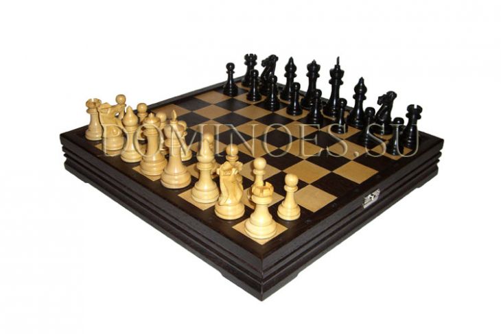 Шахматы классические стандартные деревянные утяжеленные (высота короля 3,75")