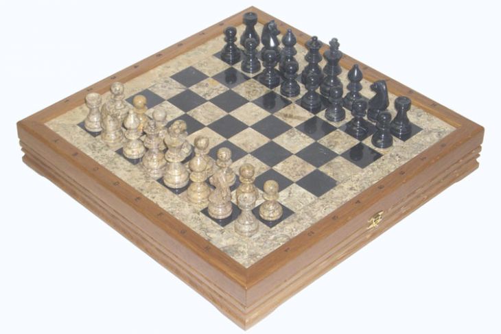 Шахматы каменные Американские (высота короля 3,50")