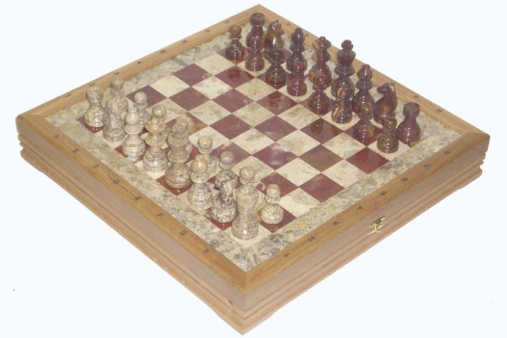 Шахматы каменные Американские (высота короля 3,50")