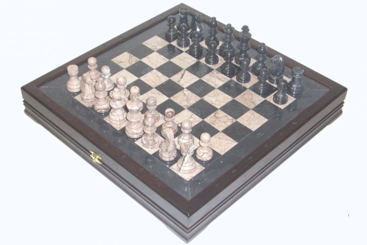 Шахматы каменные Американские (высота короля 3,50")