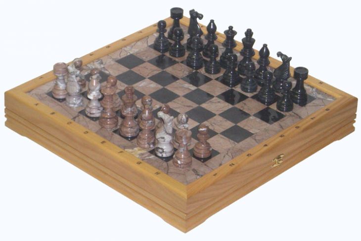 Шахматы каменные Европейские (высота короля 3,50")