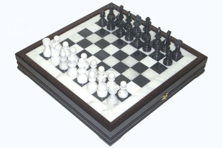 Шахматы каменные Европейские (высота короля 3,50")