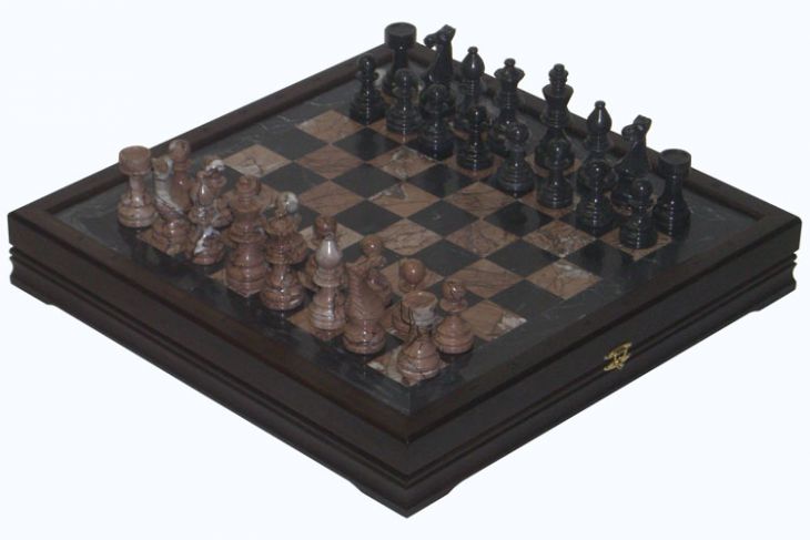 Шахматы каменные Европейские (высота короля 3,50")