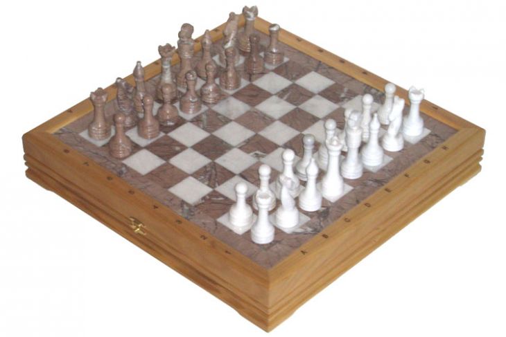 Шахматы каменные изысканные (высота короля 3,50")