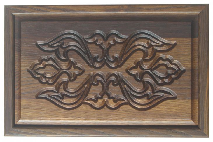 Резные дорожные нарды из массива мореного дуба "Саламандра"