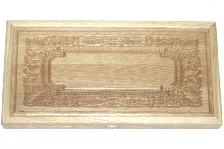 Резные нарды из массива натурального дуба