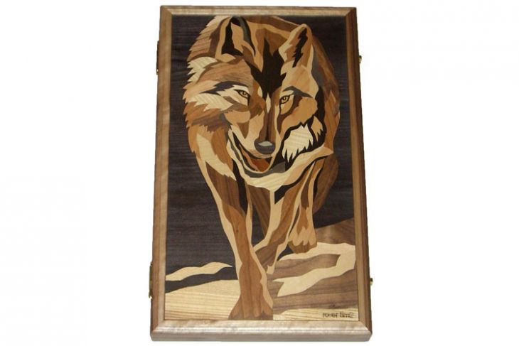 Эксклюзивные нарды "Волк бегущий"