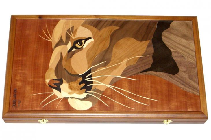 Эксклюзивные нарды "Львица в профиль"