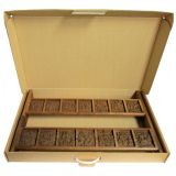 Полка для икон двухъярусная из натурального дерева мореного дуба