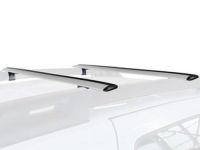 Багажник на крышу Renault Duster 2, Атлант, крыловидные дуги на рейлинги