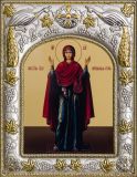 Серебряная икона "Божья Матерь Нерушимая Стена"