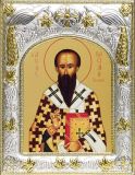 Серебряная икона именная Василий Великий (14*18 см, гальванопластика, Россия-Италия) Серебряная икона именная Василий Великий (14*18 см, гальванопластика, Россия-Италия)