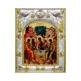 Серебряная икона "Святая Троица"